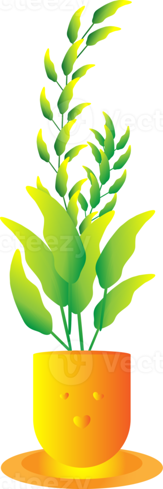 Flora houseplant natural leaf indoor decoration graphic design illustration png