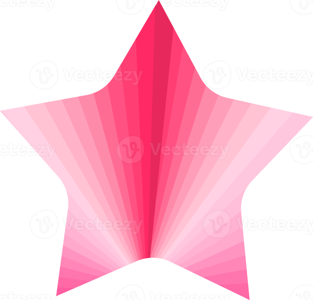 stella rosa fiore pulsanti a forma di badge etichetta adesivo promozione astratto sfondo illustrazione png