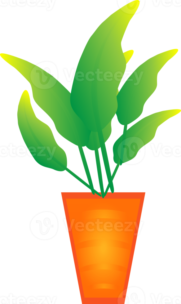 kamerplant bloempot natuurlijke bladgroei binnen decoratie grafisch ontwerp illustratie png