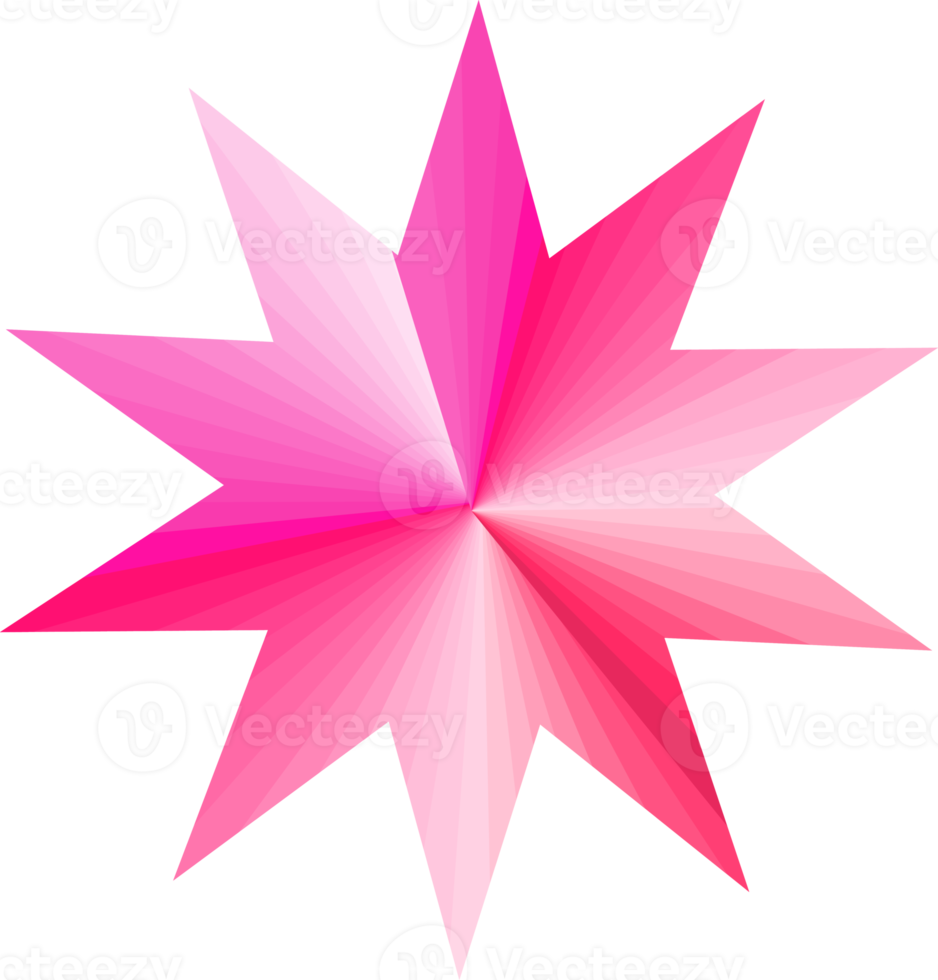 ster roze vorm element decoratie trouwkaart knoppen badge abstracte achtergrond illustratie png