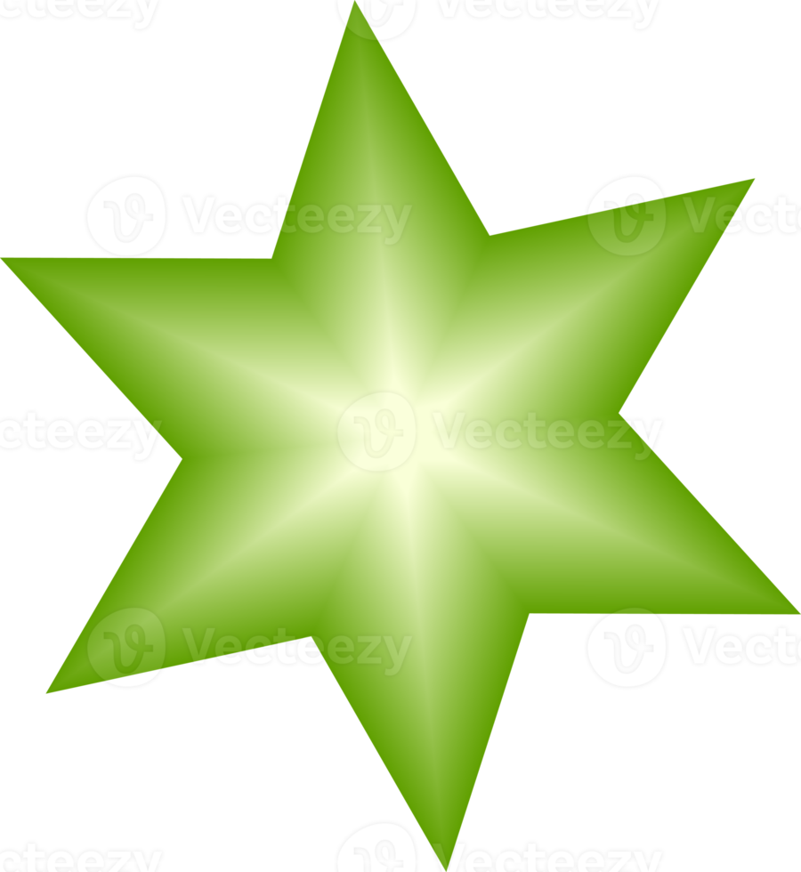 Star green shape button festival badge label sticker price sale promotion advertising illustration png