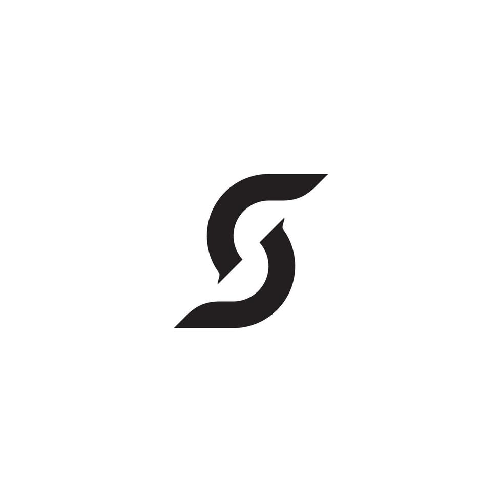Letter S logo or icon design vector