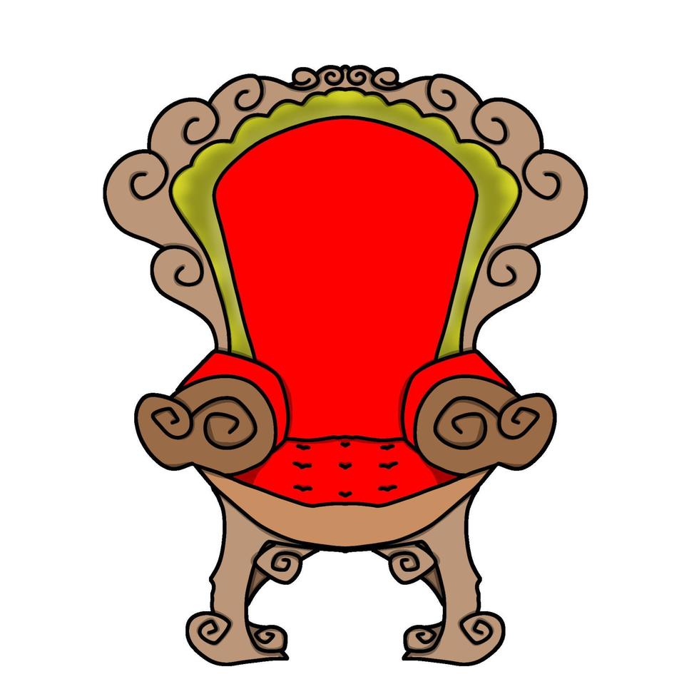 Download the red throne template vectors transparent background