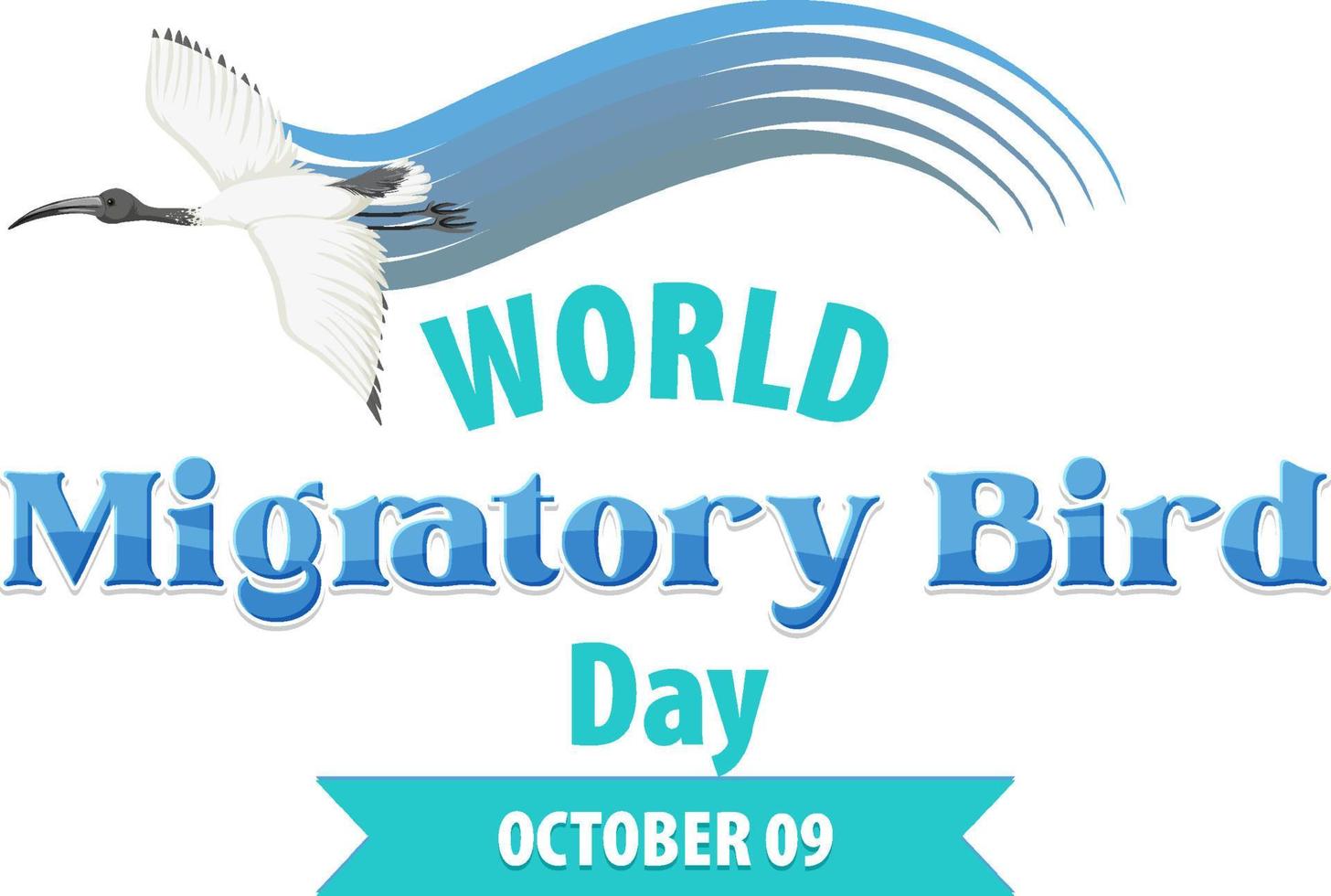 World Migratory Bird Day Banner Design vector