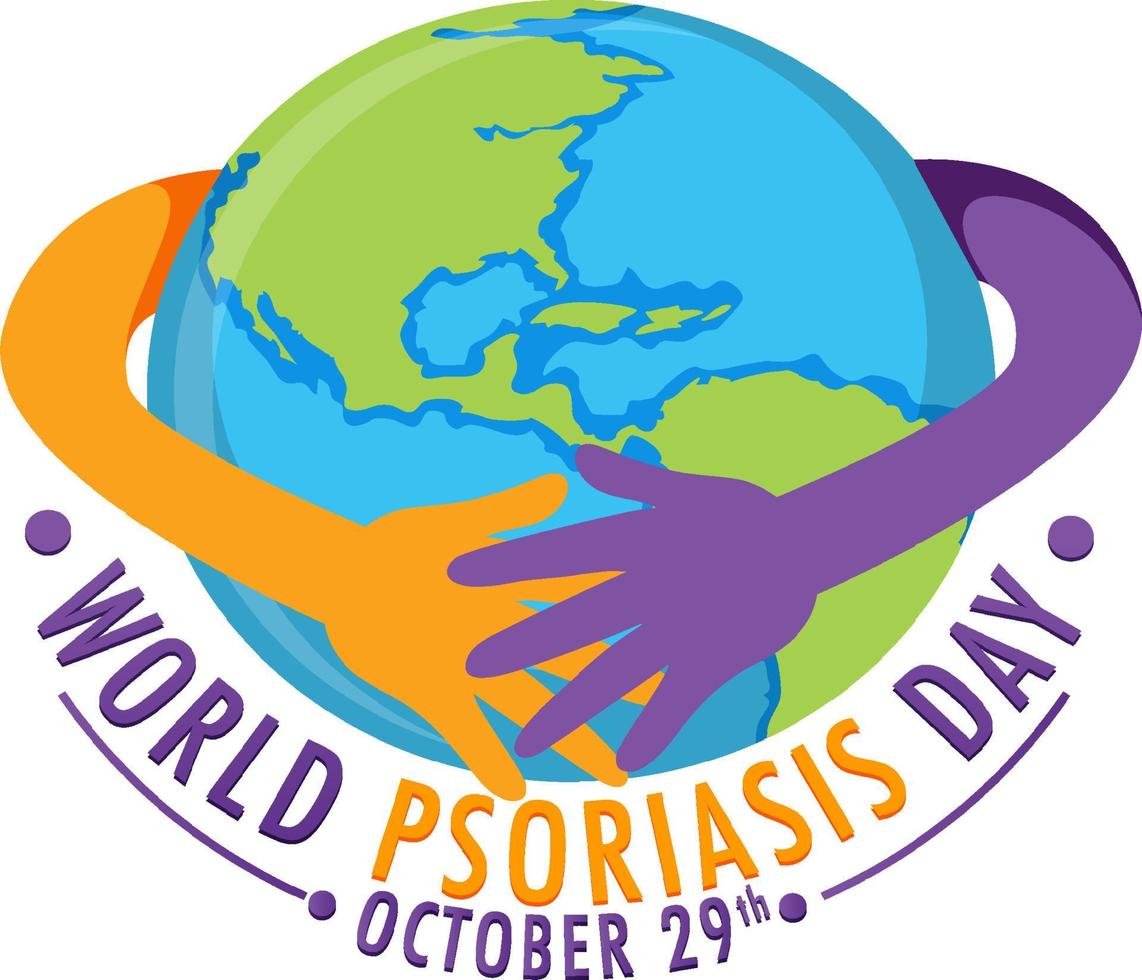 World Psoriasis Day Banner Design vector