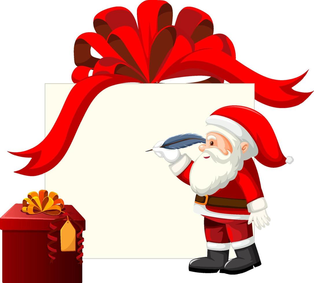 Santa Claus Christmas cartoon character vector