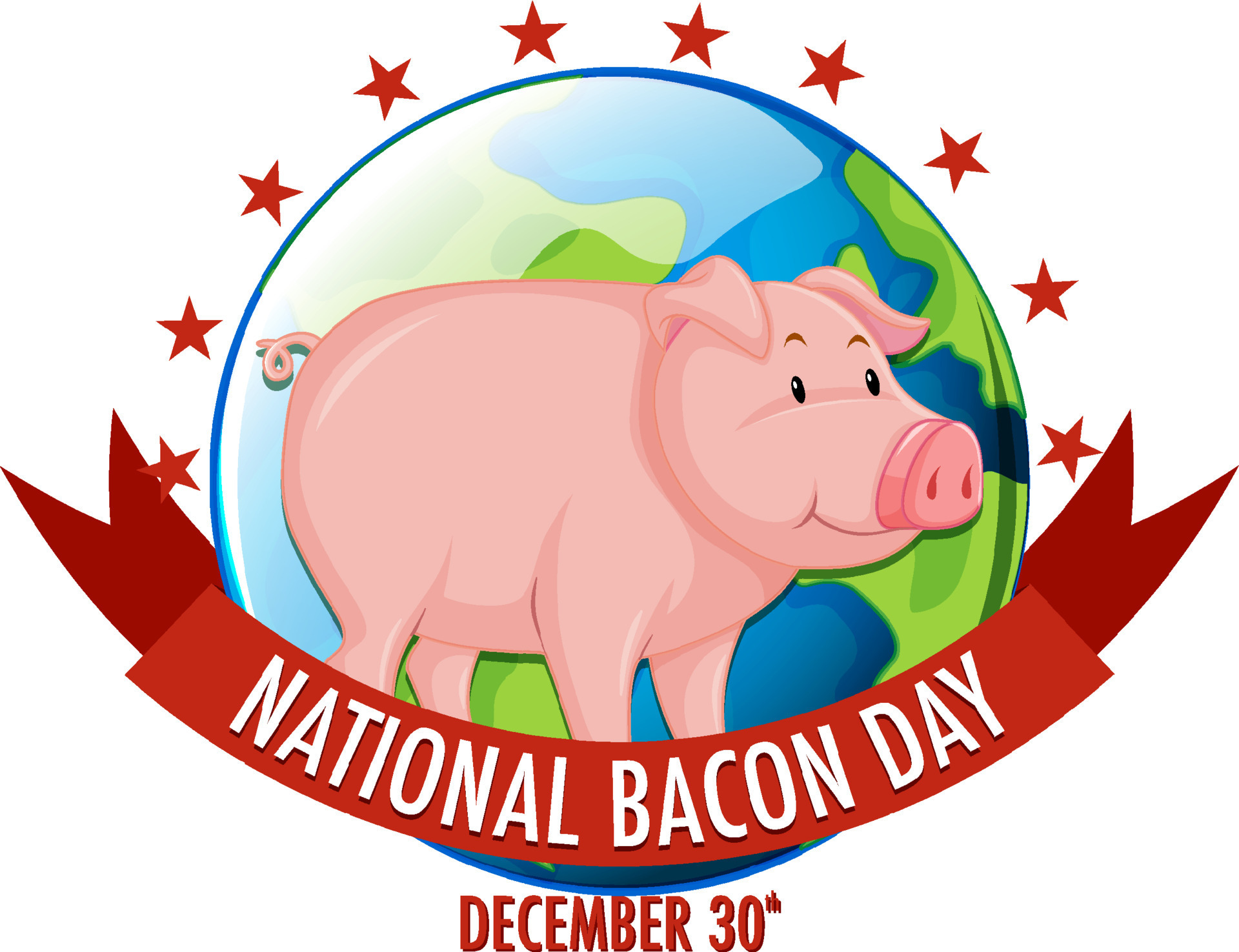 Banner of International bacon day 10318842 Vector Art at Vecteezy