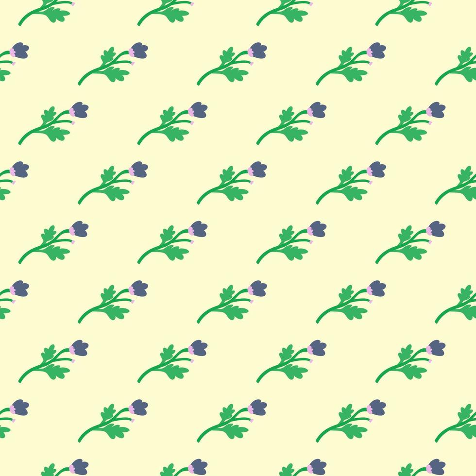 Decoration abstract flower seamless pattern. Botanical floral wallpaper. vector
