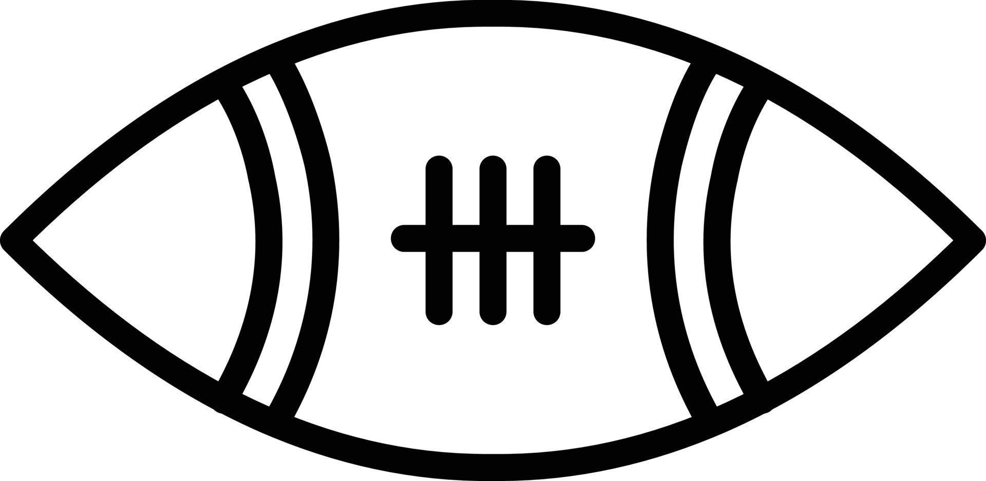American Football Line Line Icon vector