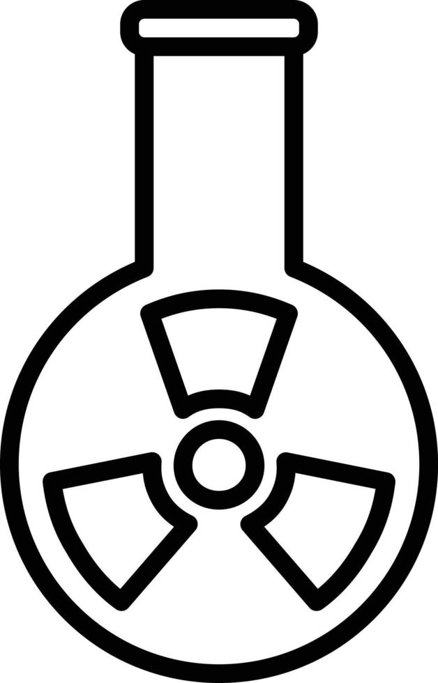 Flask Line Icon vector