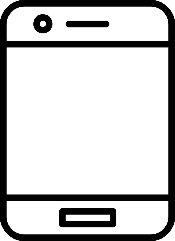 Mobile Phone Line Icon 10319413 Vector Art at Vecteezy