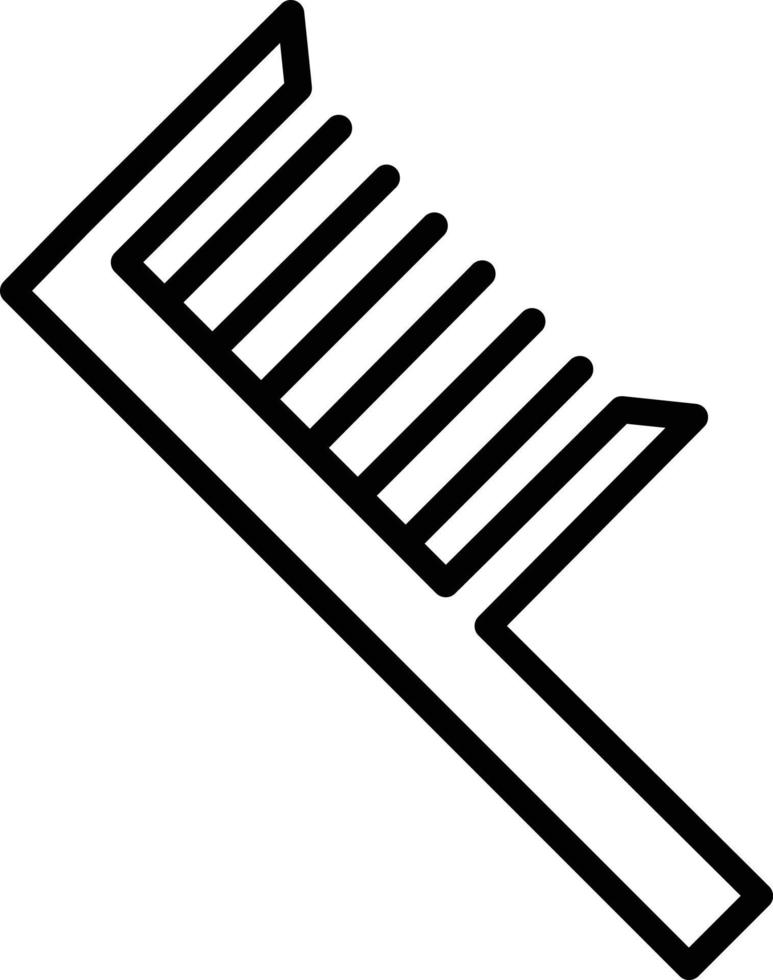 Comb Line Icon vector