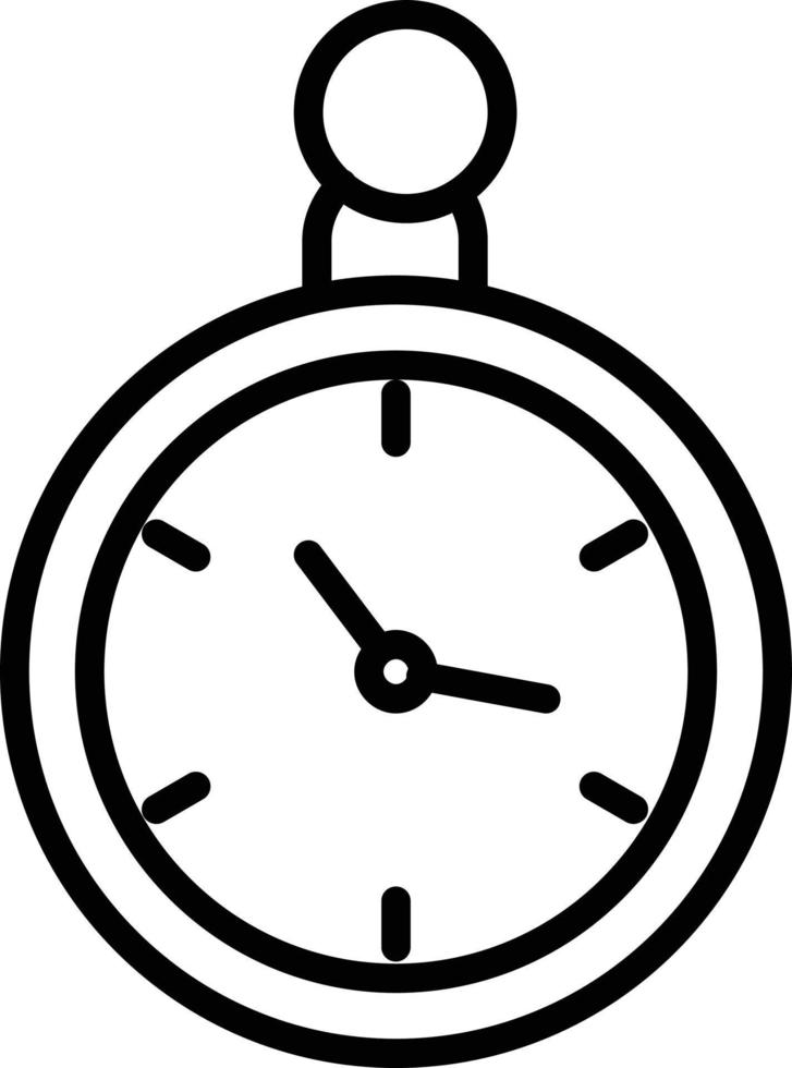 Clock Line Icon vector