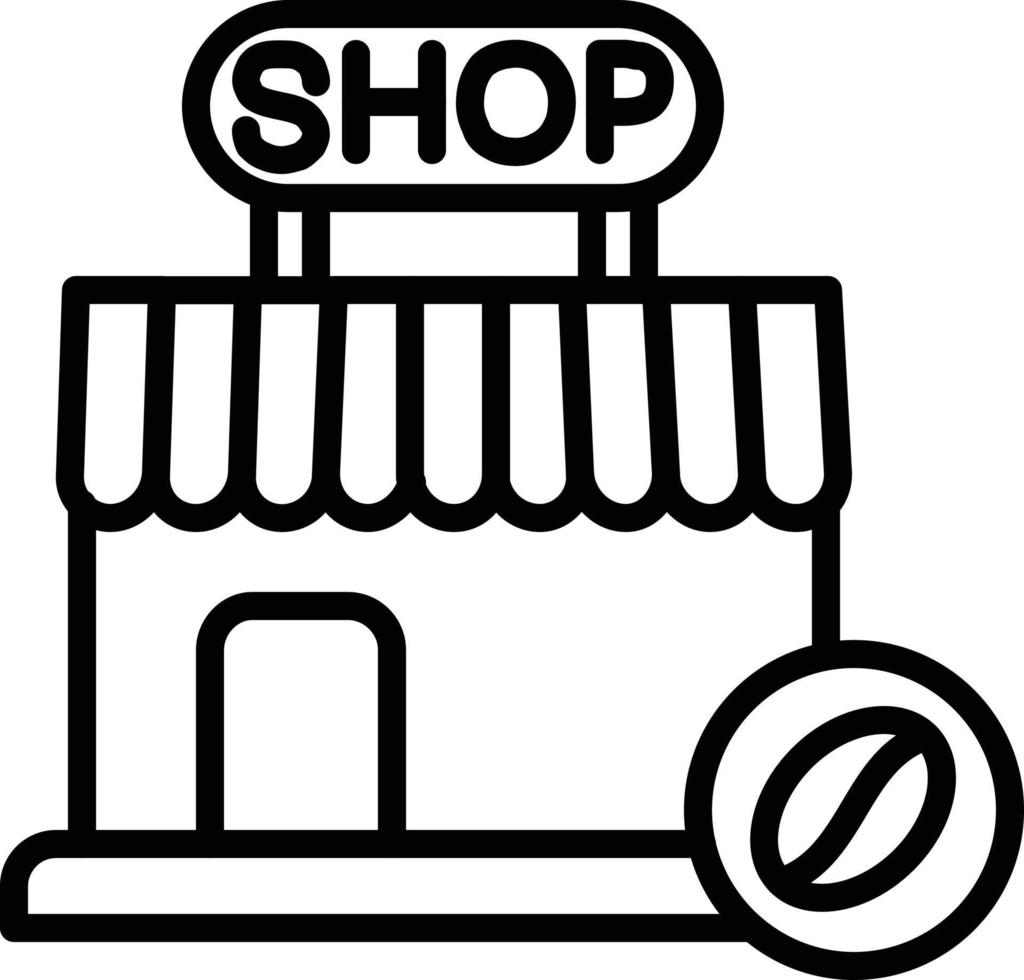 Coffee Shop Line Icon vector