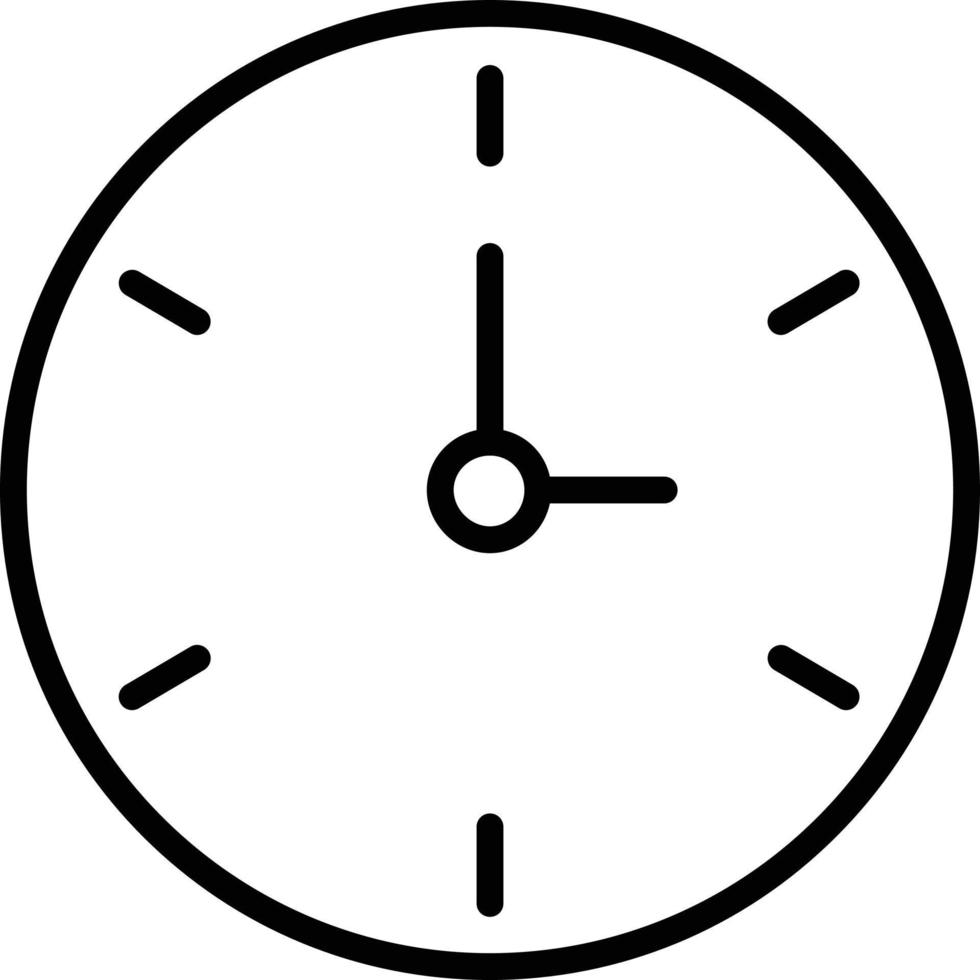 Clock Line Icon vector