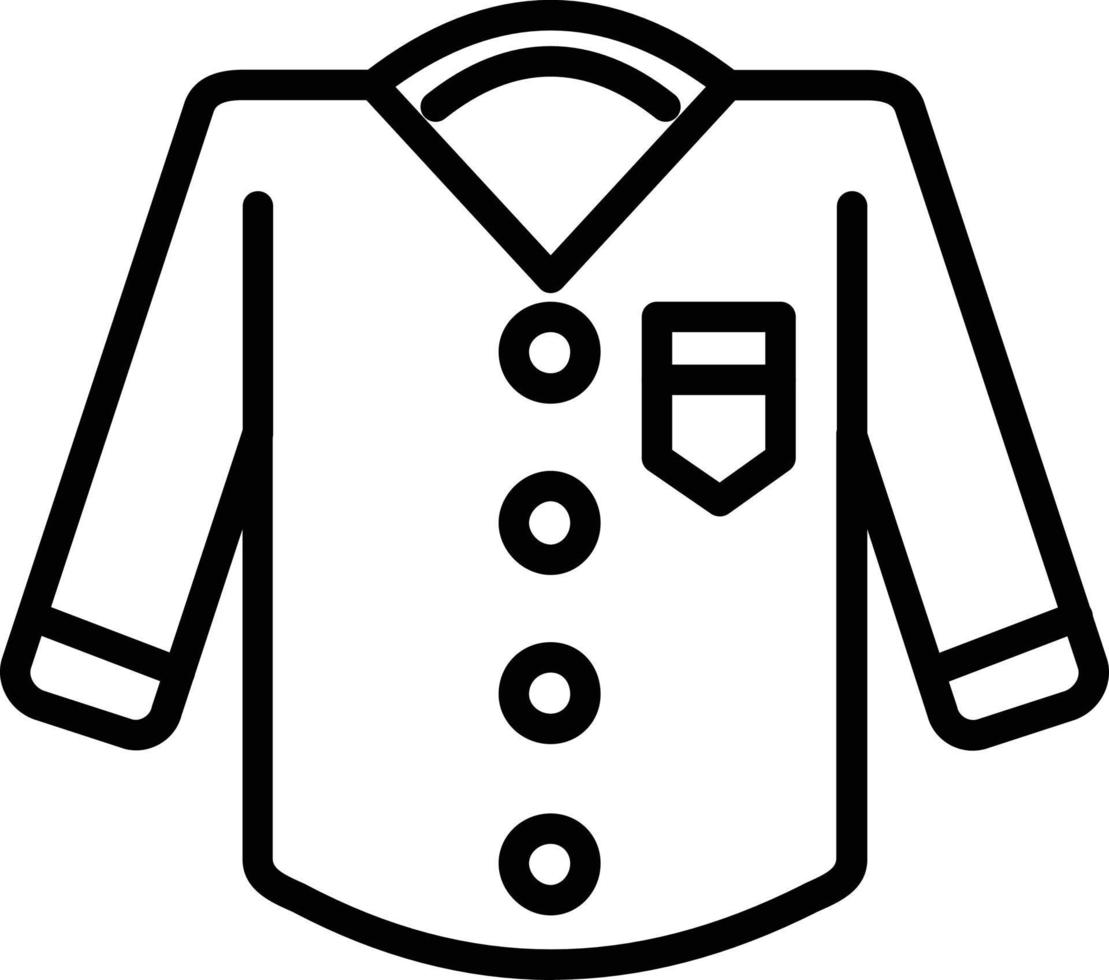 Shirt Line Icon vector