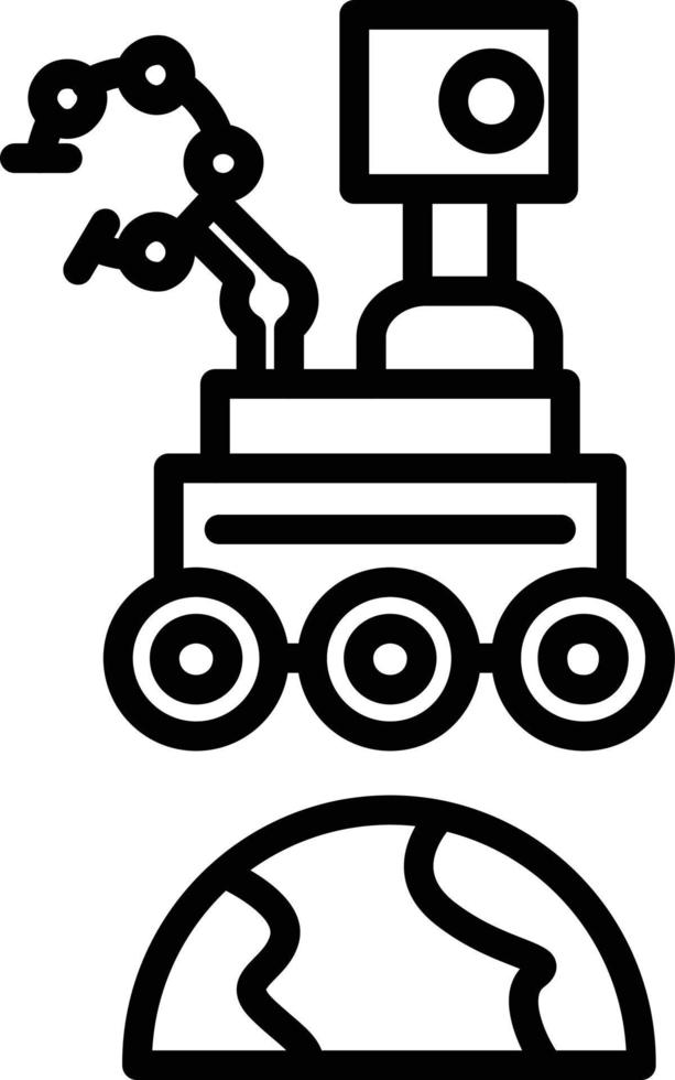 Room Rover Line Icon vector