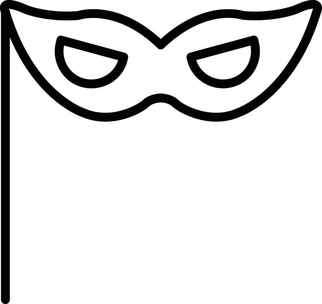 Eye Mask Line Icon vector