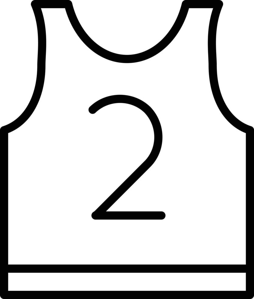 Sleeveless Line Icon vector