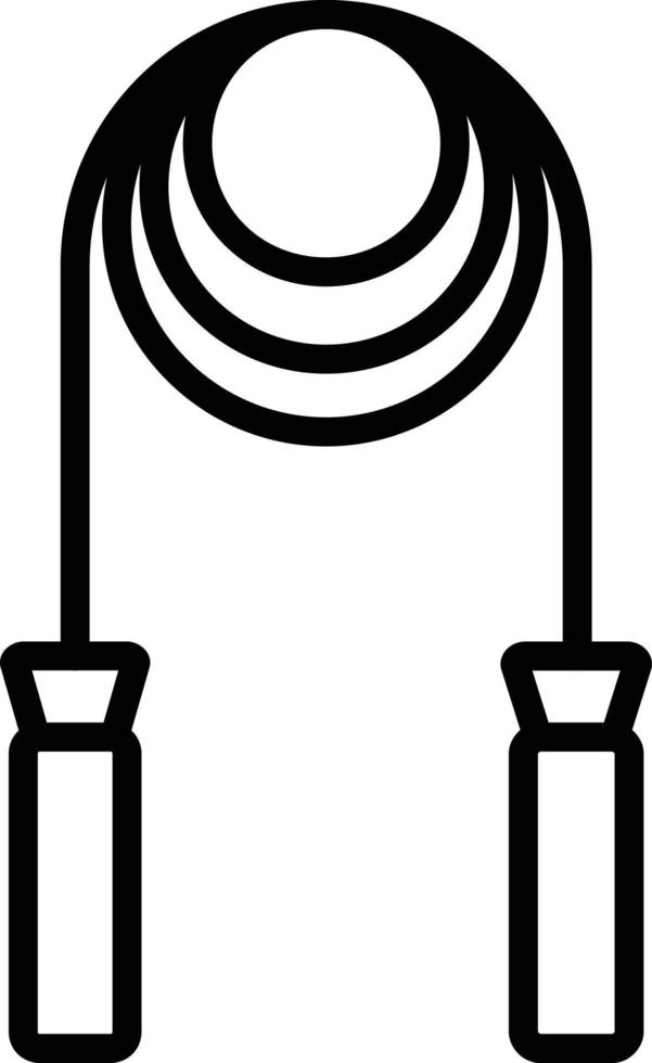 Jump Rope Line Icon vector