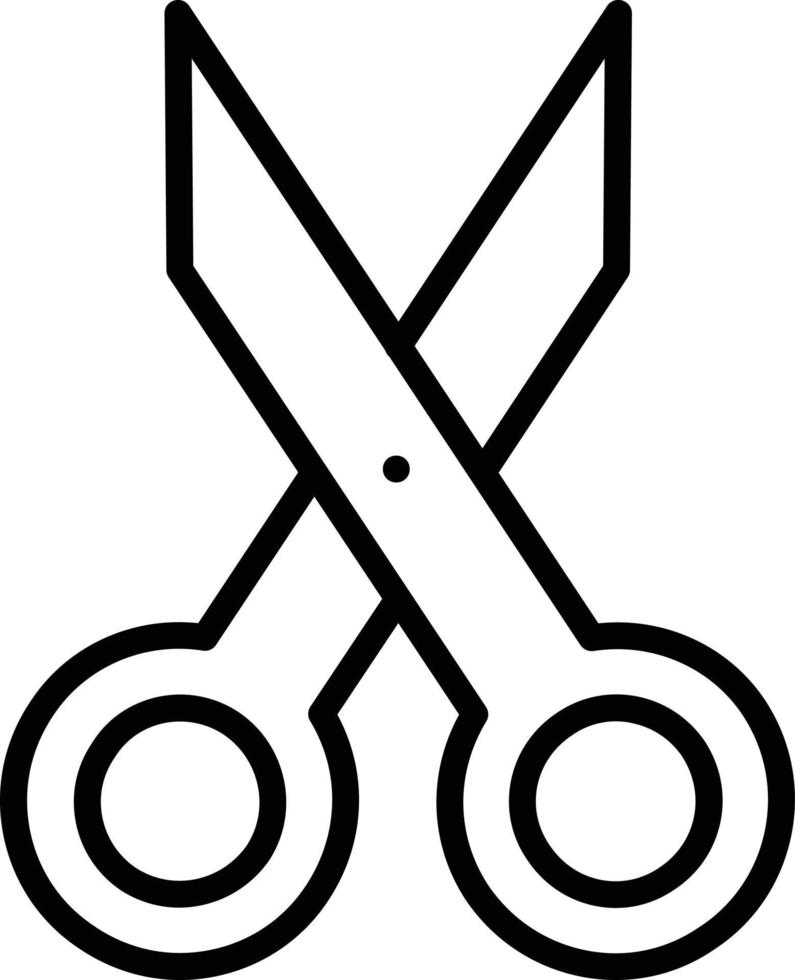Scissor Line Icon 10319576 Vector Art at Vecteezy