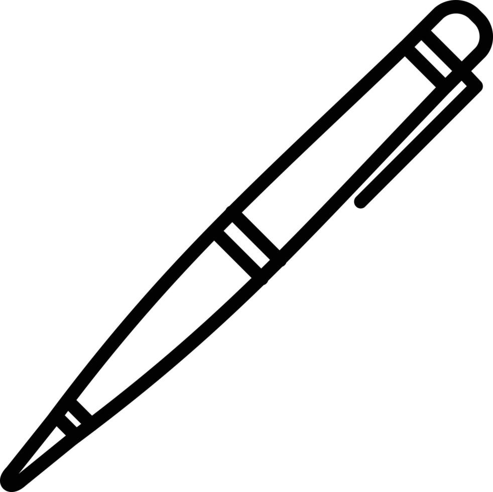 Pen Line Icon vector