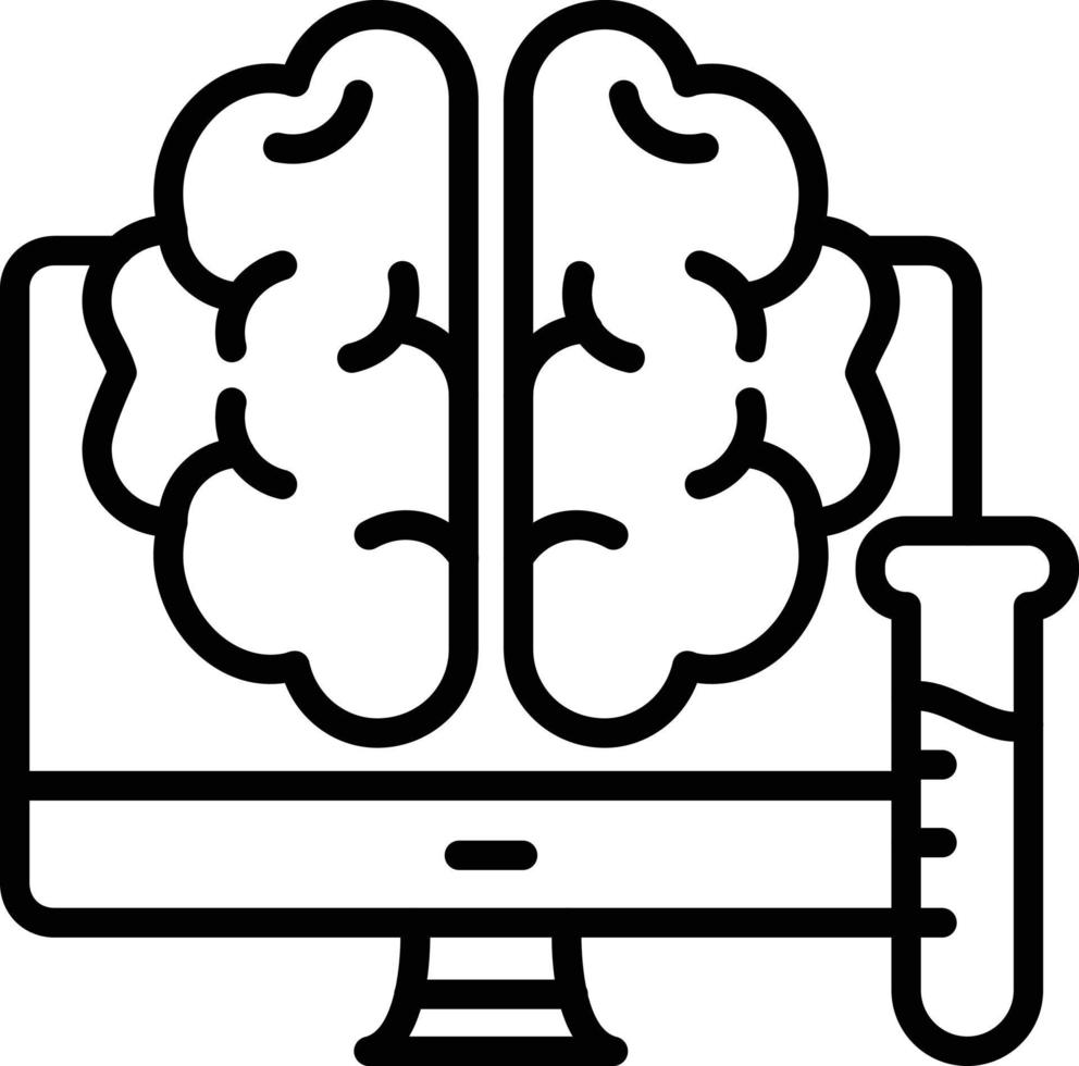 Neuroscience Line Icon vector