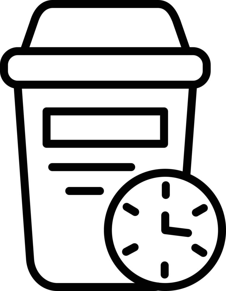 Coffee Cup Line Icon vector