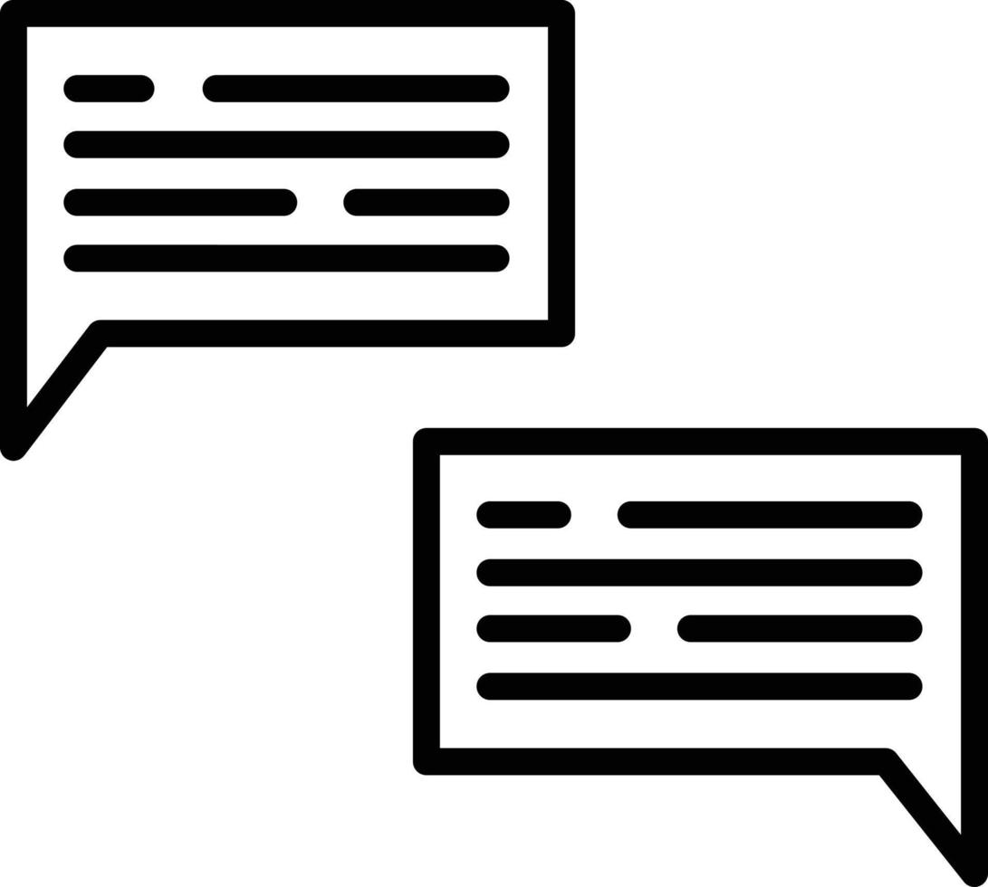 Chat Line Icon vector
