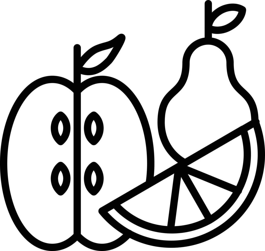 Fruits Line Icon vector