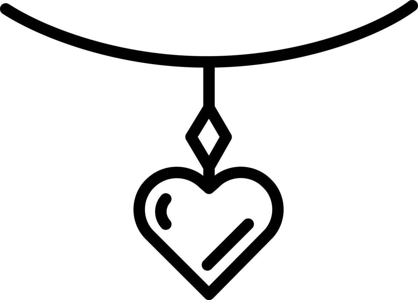 Necklace Line Icon vector