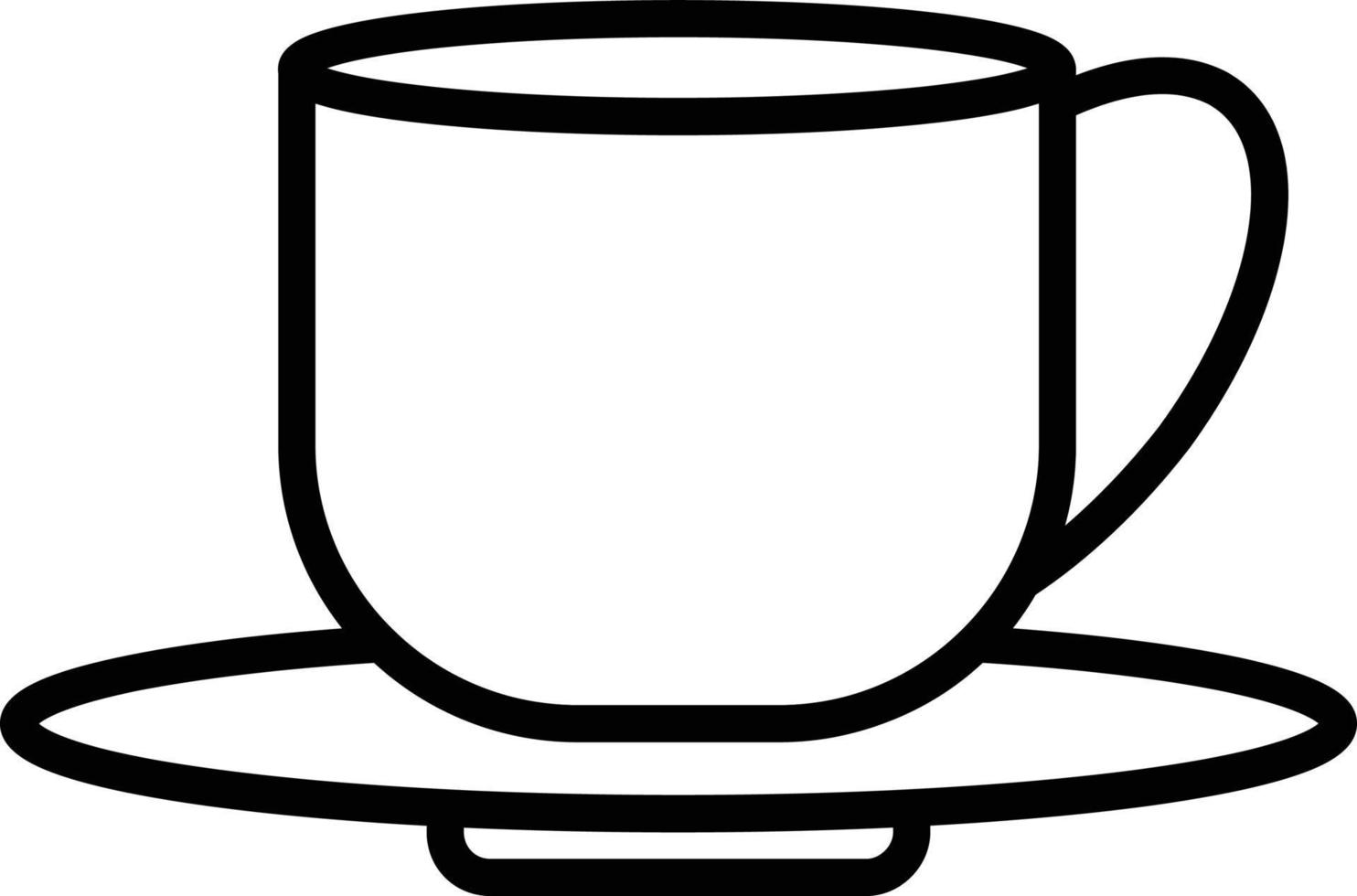 Tea Line Icon vector
