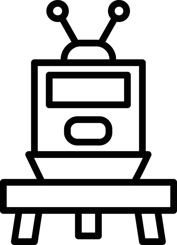 Lander Line Icon vector