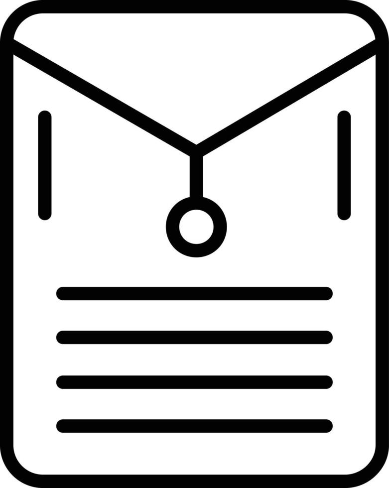 Dossier Line Icon vector