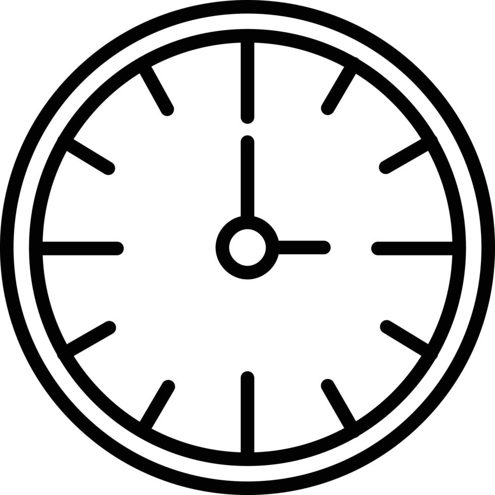 Clock Line Icon vector