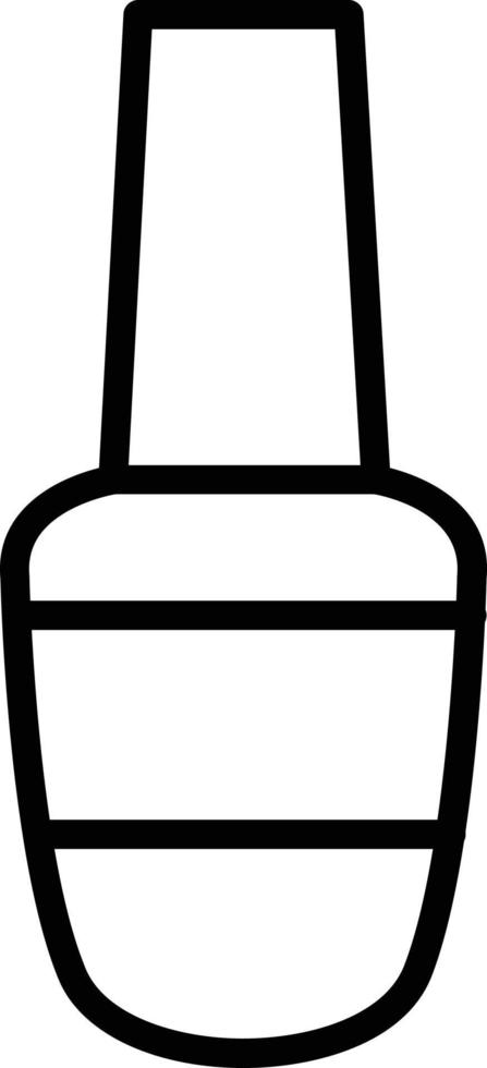 Nail Polish Line Icon vector