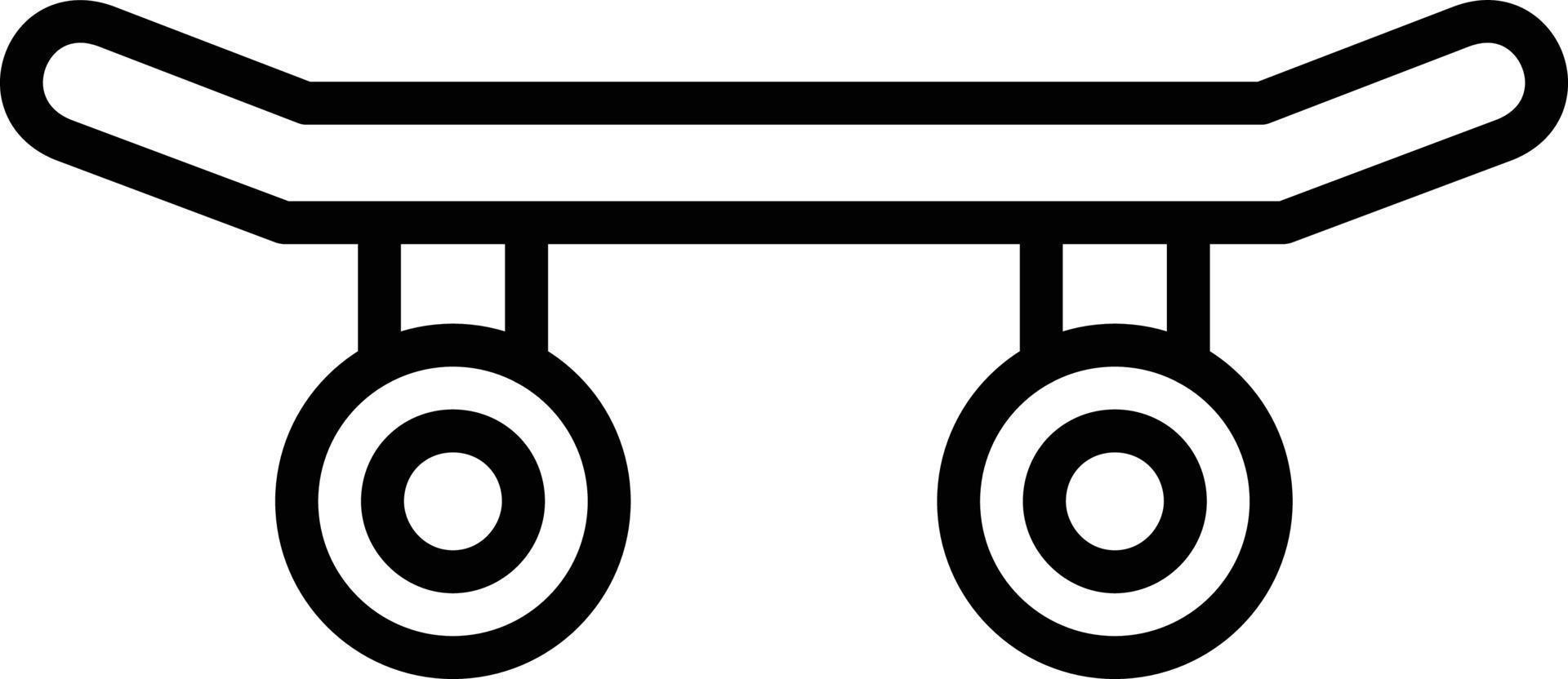 Skateboard Line Line Icon vector