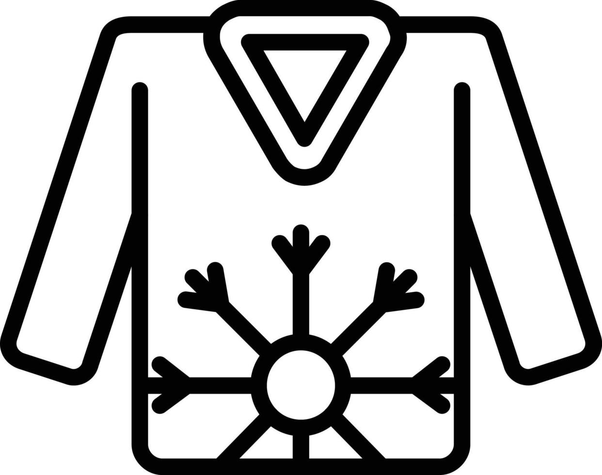 Sweater Line Icon vector