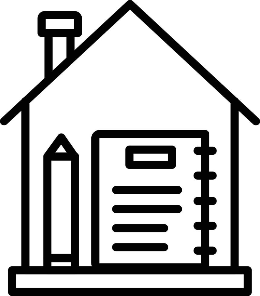 Notebook Line Icon vector