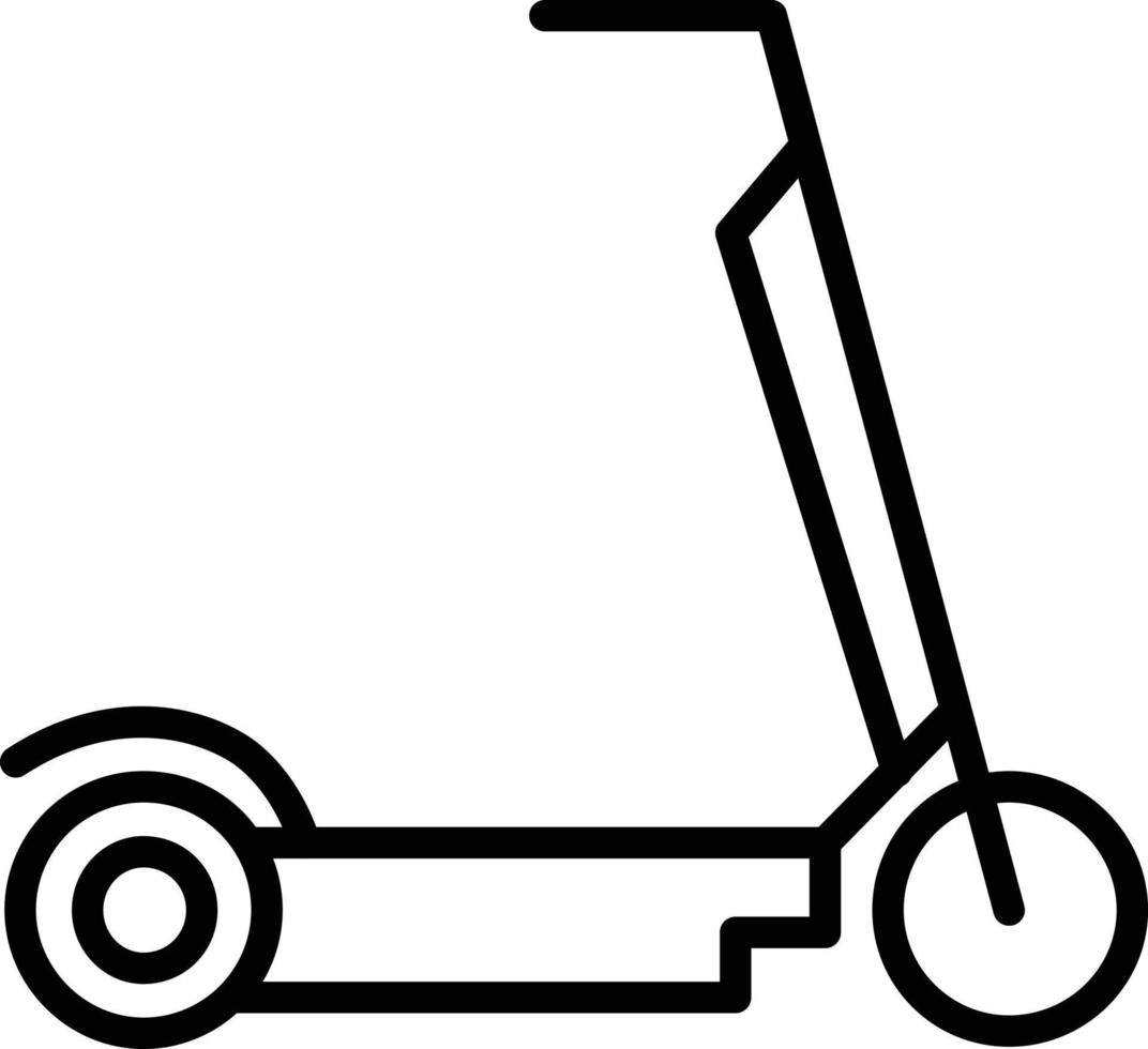 Kick Scooter Line Icon vector