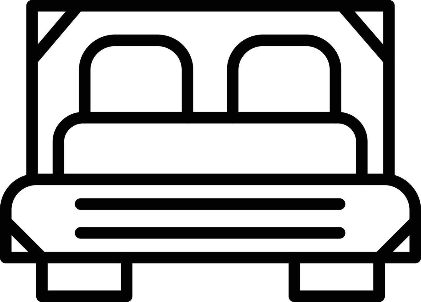 Bed Line Icon vector