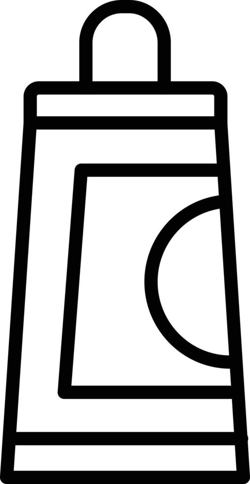 Cream Line Icon vector