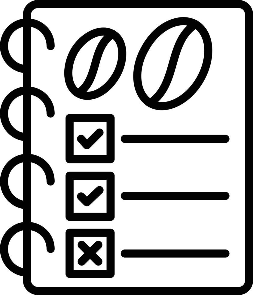 Checkbook Line Icon vector