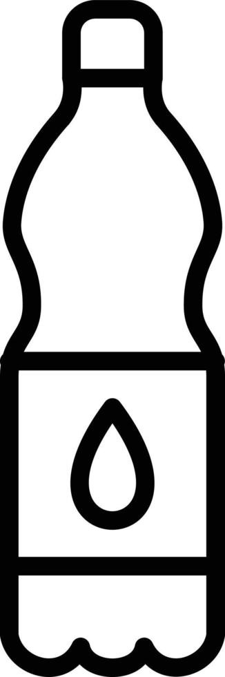 Water Bottle Line Icon vector