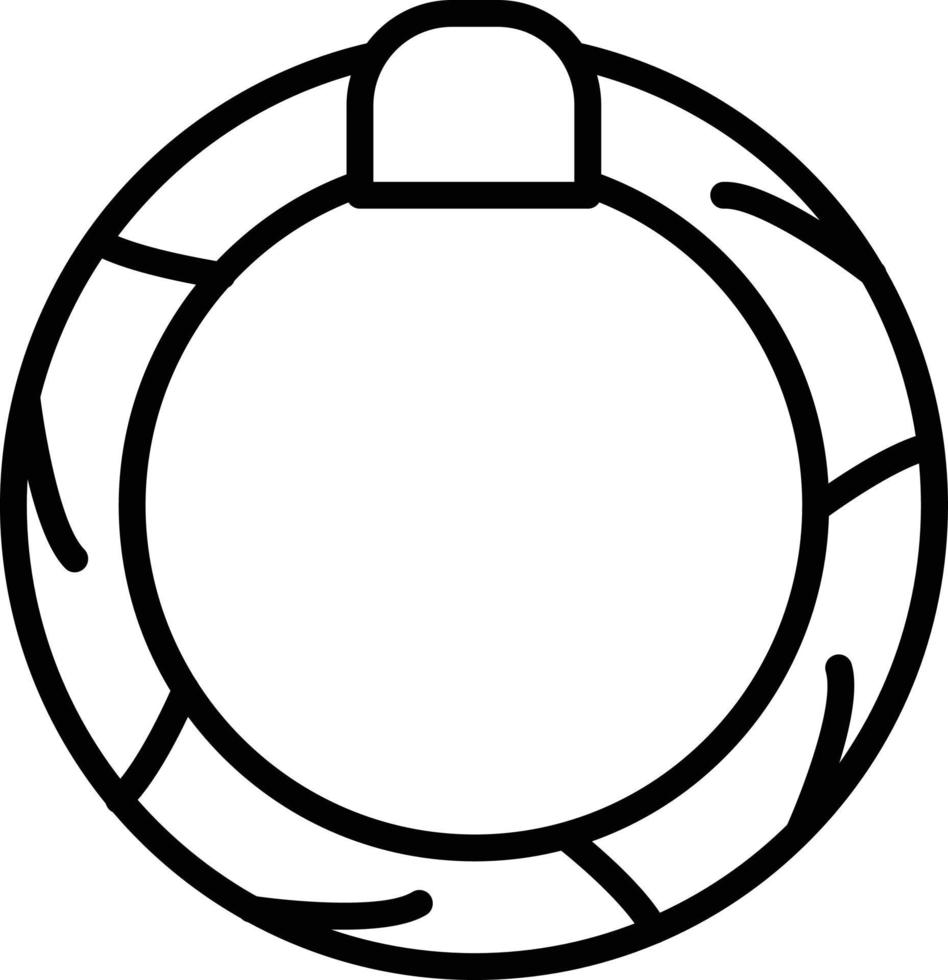 Scrunchie Line Icon vector