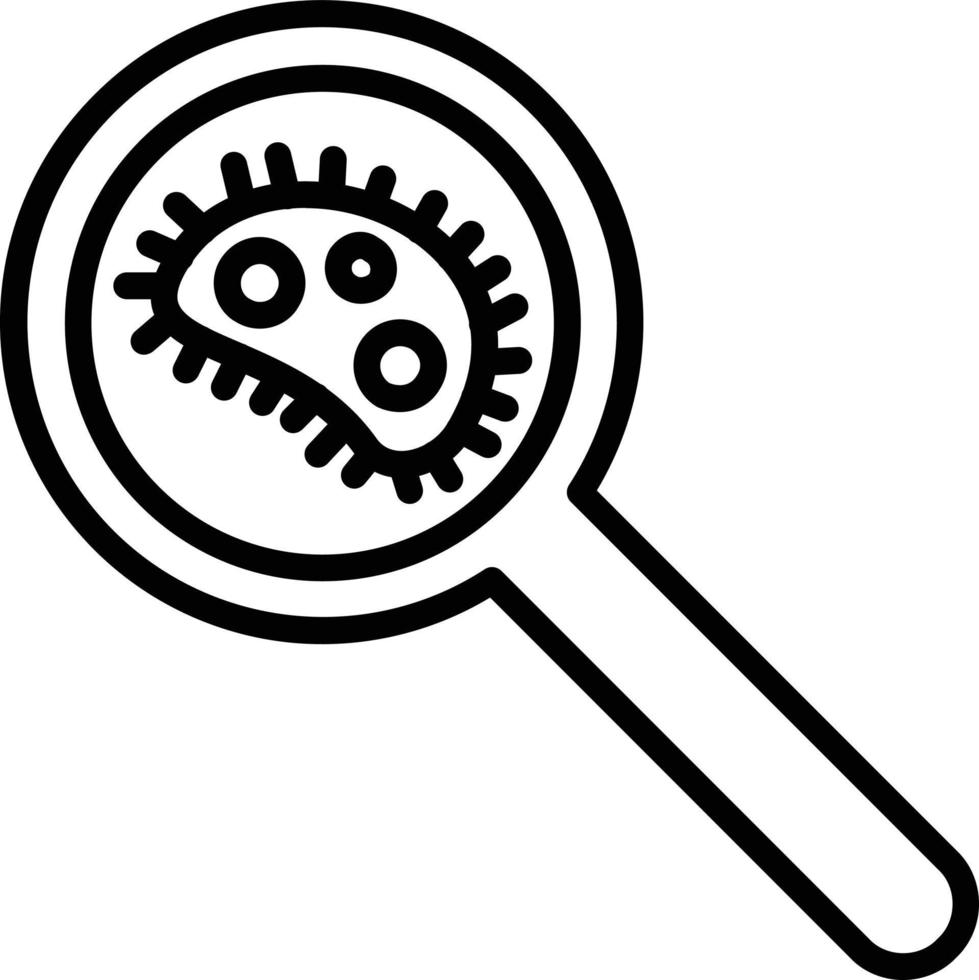 Bacteria Line Icon vector