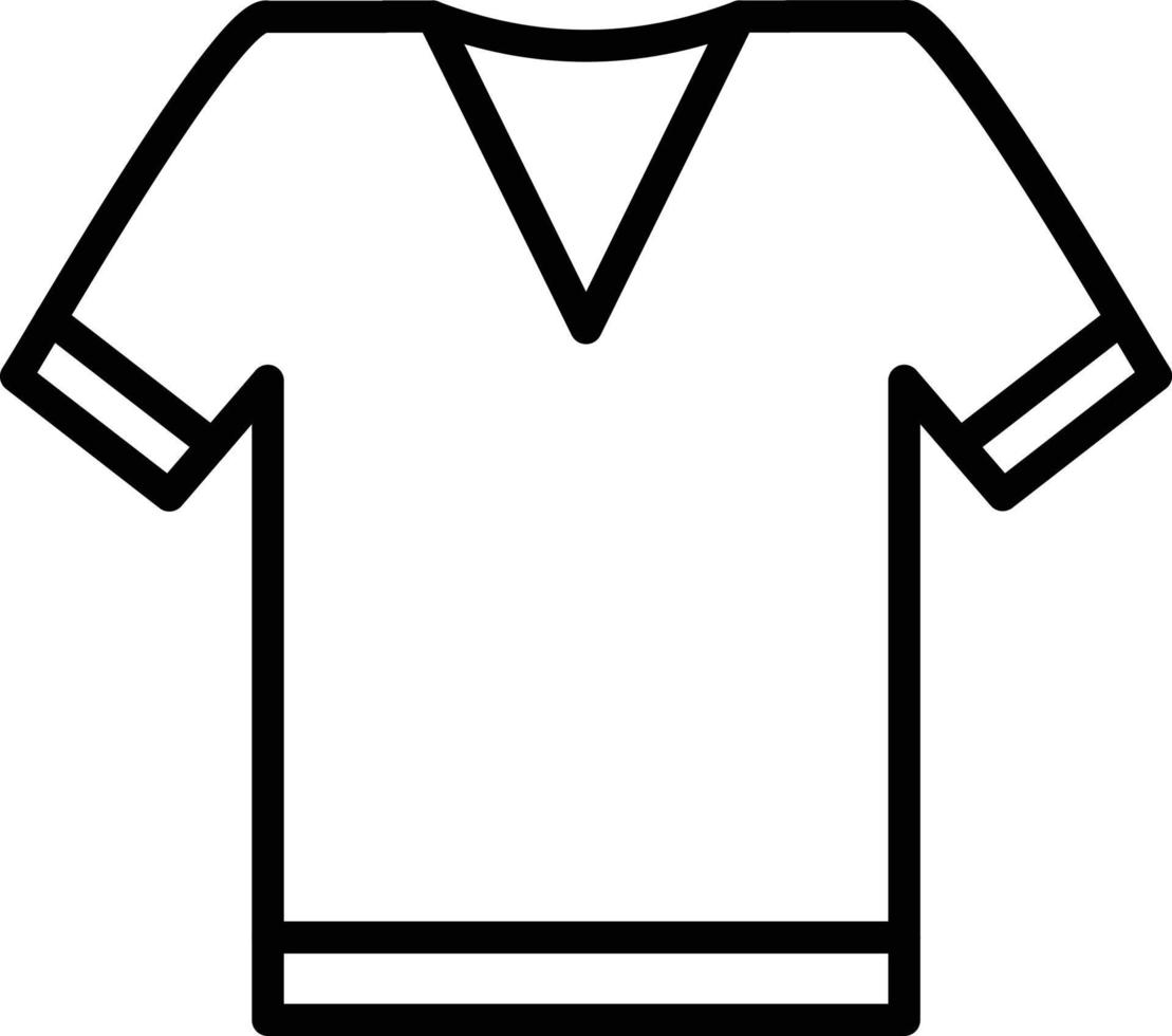 T Shirt  Line Icon vector