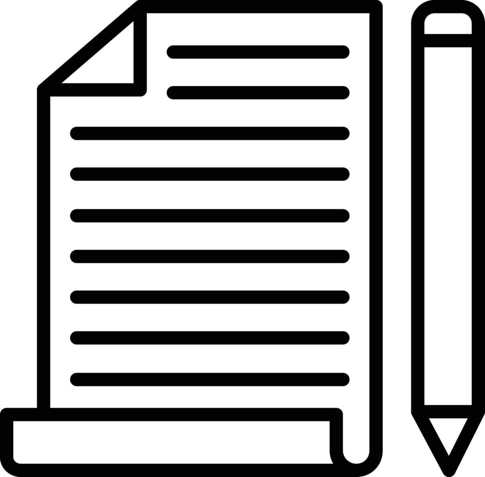 Policy Line Icon vector
