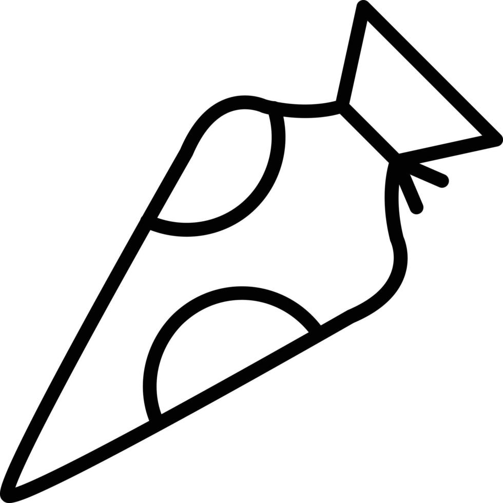 Pastry Bag Line Icon vector