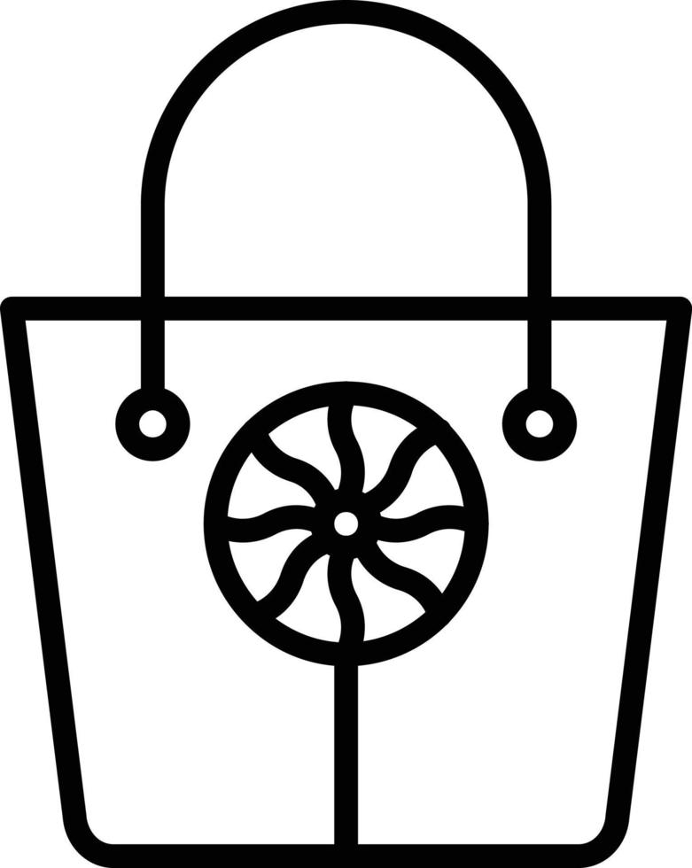 Candy Bag Line Icon vector